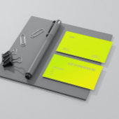 黄色地無地の色 名刺