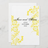 黄色夕べ招待状 招待状 (正面/裏面)