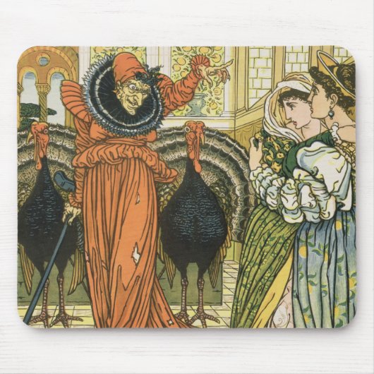 黄色小びとからのイラストレーション、初版 マウスパッド (正面)