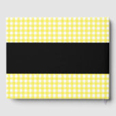 黄色市松模様にレトロパタ結婚ーン ゲストブック (裏面)