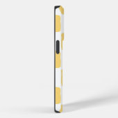 黄色市松模様に白青 Case-Mate iPhoneケース (裏面 / 右)