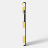 黄色市松模様に白青 Case-Mate iPhoneケース (裏面 / 左)