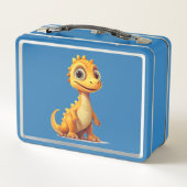 黄色恐竜 メタルランチボックス (裏面)
