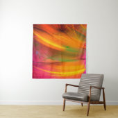 黄色抽象芸術フラクタル背景描写3d'3d, タペストリー (インサイチュ)