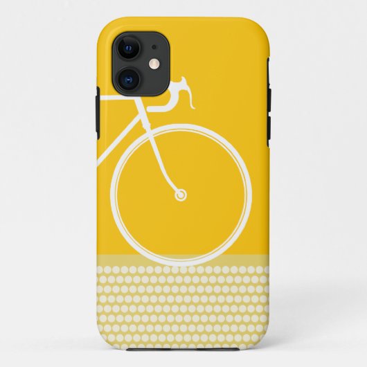 黄色抽象芸術自転車iPhone 5ケース Case-Mate iPhoneケース (裏面)