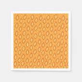 黄色抽象芸術 スタンダードカクテルナプキン (正面)