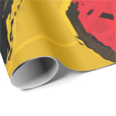 黄色抽象芸術 ラッピングペーパー (ロールコーナー)