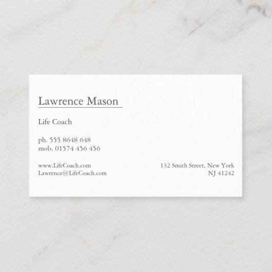 黄色救済の印印 – 名刺 (裏面)