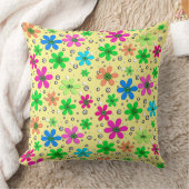 黄色数々のに鮮やかな色のカモミールの花 クッション (ブランケット)