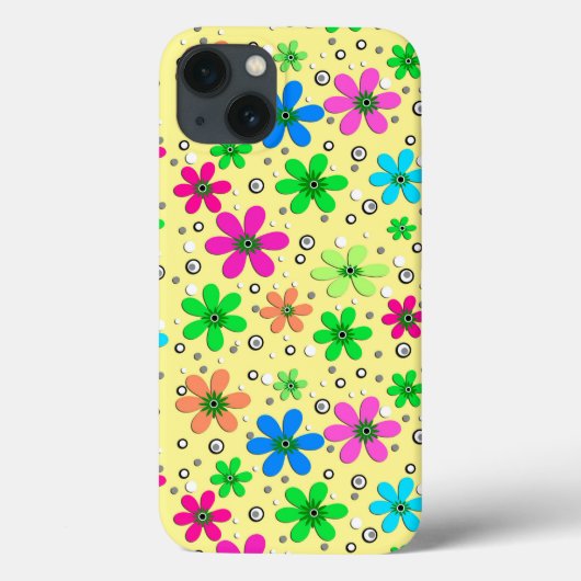 黄色数々のに鮮やかな色のカモミールの花 Case-Mate iPhoneケース (裏面)