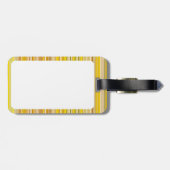 黄色数々の色の多ストライプくの色の… ラゲッジタグ (裏面横)