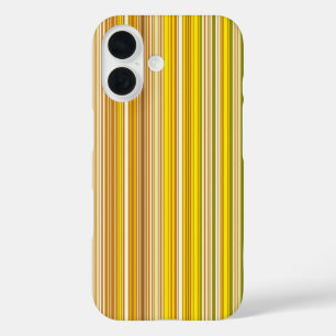 黄色数々の色の多ストライプくの色の… iPhone 16ケース