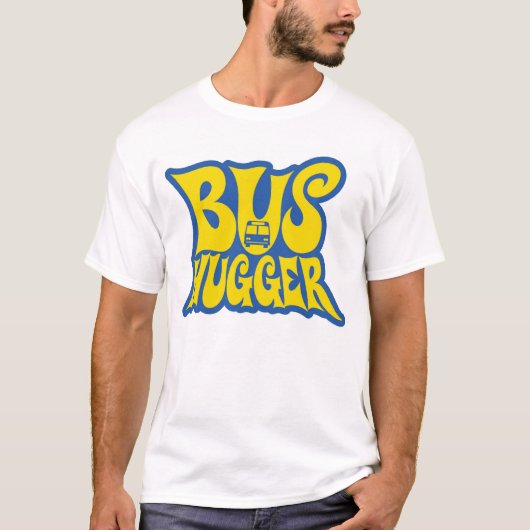 黄色文字が付いているCPTバスHugger Tシャツ (正面)