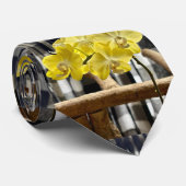 黄色斑点状花 ネクタイ (ロール)