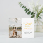 黄色日付を変更しましたが、待ちきれませんでした 案内ポストカード (スタンド正面)