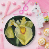 黄色日本の虹彩フローラ ペーパープレート (パーティー)