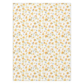 黄色春花水彩模様 テーブルクロス (正面)