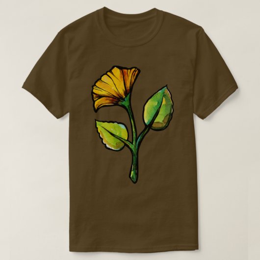 黄色春花 Tシャツ (デザイン正面)