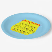 黄色暗号文 ペーパープレート (アングル)