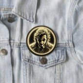 黄色最高ののライトモデル1ボタン付きジョーカー 缶バッジ (インサイチュ)