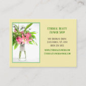 黄色植物花屋 名刺 (正面)