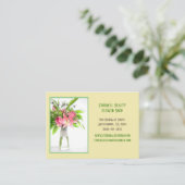 黄色植物花屋 名刺 (スタンド正面)