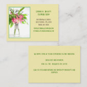 黄色植物花屋 名刺 (正面/裏面)