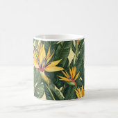 黄色極楽花柄 コーヒーマグカップ (中央)