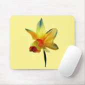 黄色水仙の水彩画 春の花 マウスパッド (マウス)