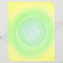 黄色淡い色のの水彩上の青い緑の球体、紙