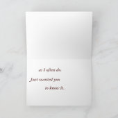 黄色淡い色のの考えバラ：君の カード (内部)