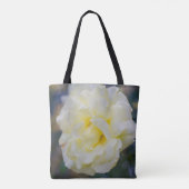 黄色淡い色のバラ トートバッグ (裏面)