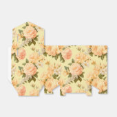 黄色淡い色の桃花 フェイバーボックス (折り畳みなし)