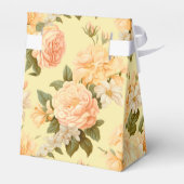 黄色淡い色の桃花 フェイバーボックス (裏面サイド)