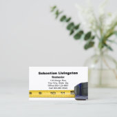 黄色測定用テープ木工用プロフェッショナル 名刺 (スタンド正面)