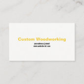 黄色測定用テープ木工用プロフェッショナル 名刺 (裏面)