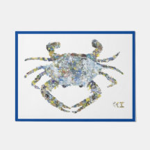 黄色点のドア・マット