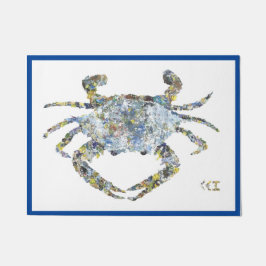 黄色点のドア・マット ドアマット