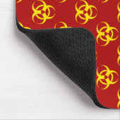 黄色生物学的災害［有害物質］マウスパッドカスタム文字 マウスパッド (コーナー)