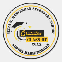 黄色白黒卒業クラシック