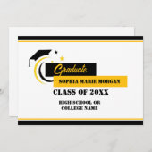 黄色白黒院発表 招待状 (正面/裏面)