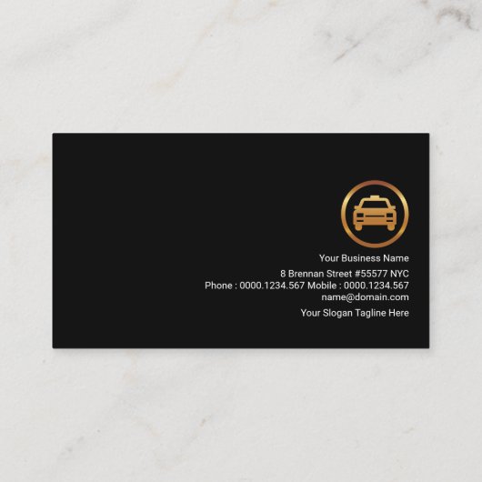 黄色稲妻フラッシュタクシー 名刺 (裏面)