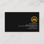 黄色稲妻対応タクシー運転手 名刺 (裏面)