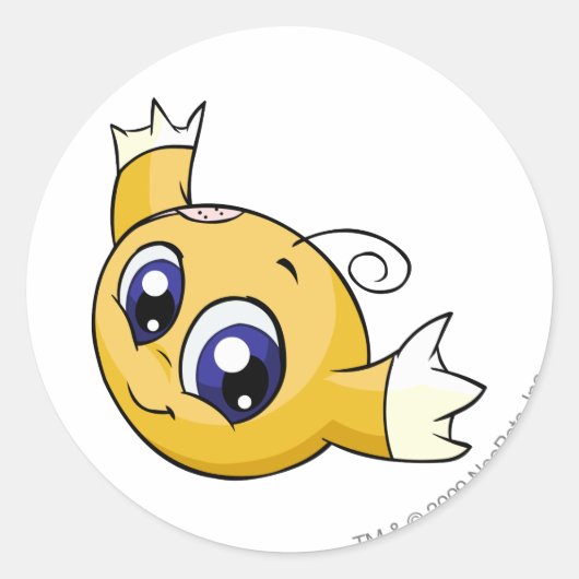 黄色紀子 ラウンドシール (正面)