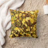 黄色紅葉 クッション (ブランケット)