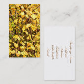 黄色紅葉 名刺 (正面/裏面)