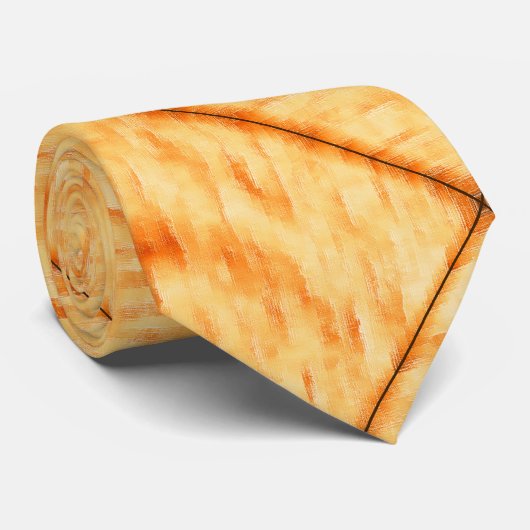 黄色素朴のテクスチャ絵画と線 ネクタイ (ロール)