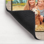 黄色素朴ひまわりバ賛美ラップお母さん写真 マウスパッド (コーナー)