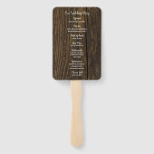 黄色素朴ひまわり及びバーンドウッド結婚ズ ハンドファン (裏面)