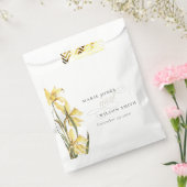黄色素朴フローラ水彩結婚色 フェイバーバッグ (封をした状態)